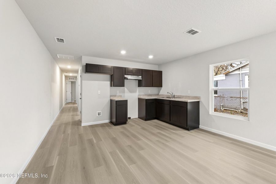 Furnished interior view inside a new home in , Jacksonville (Image 5). Furnished interior view inside a new home in , Jacksonville (Image 5).