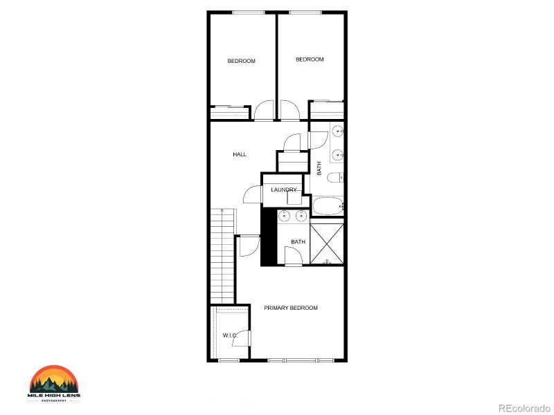 2D floor plan layout of this home in Green Gables, Denver, CO (Image 6).