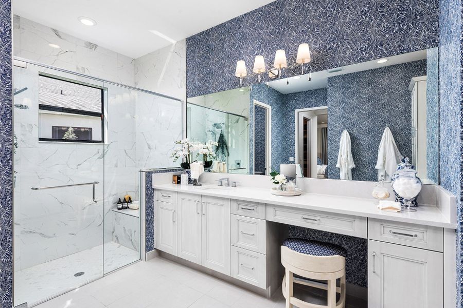 Representative furnished interior of a home built from the Belize by GL Homes in Valencia Harbor (55+), Fort Myers (Image 12).