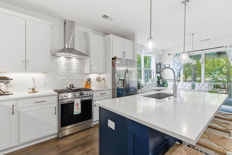Furnished interior view inside a new home in , Santee (Image 51).