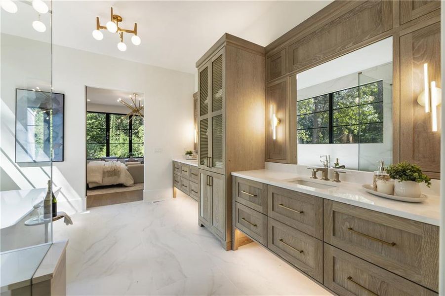 Furnished interior view inside a new home in , Atlanta (Image 16). Furnished interior view inside a new home in , Atlanta (Image 16).