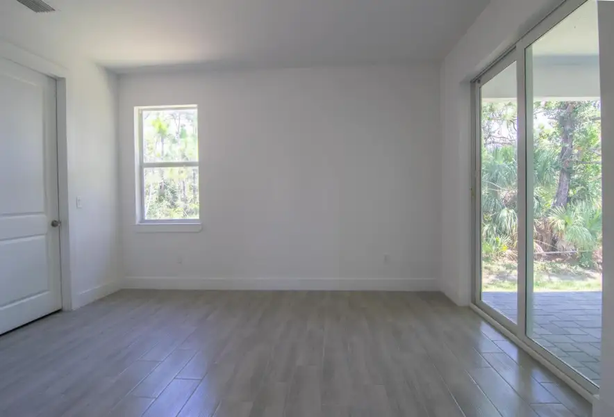 Bright Bedroom with Sliding Doors