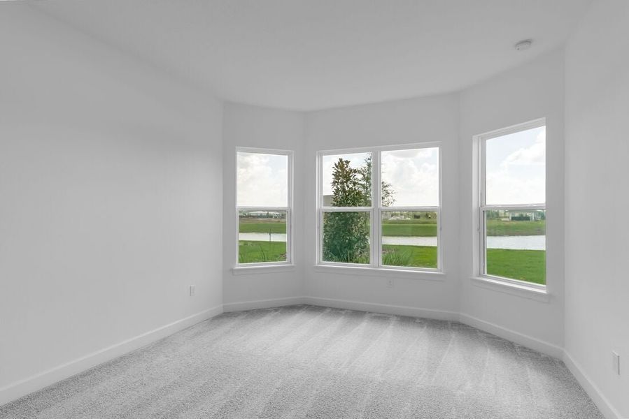 Representative unfurnished interior of a home built from the Ambra by Taylor Morrison in Esplanade at Center Lake Ranch, St. Cloud (Image 15).