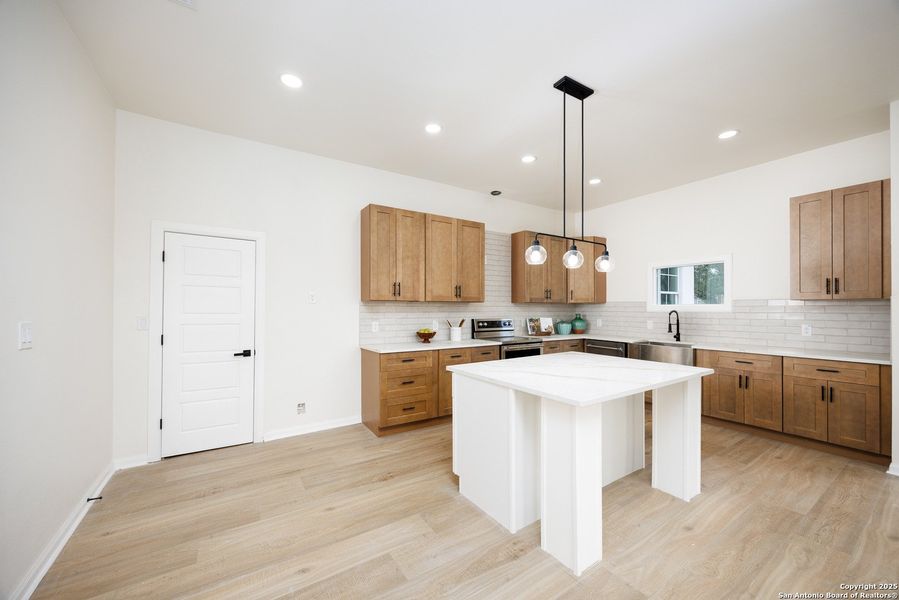 Furnished interior view inside a new home in , Blanco (Image 15). Furnished interior view inside a new home in , Blanco (Image 15).