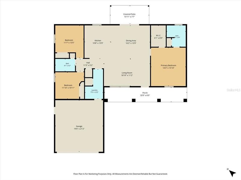 2D floor plan layout of this home in , Dunnellon, FL (Image 5).