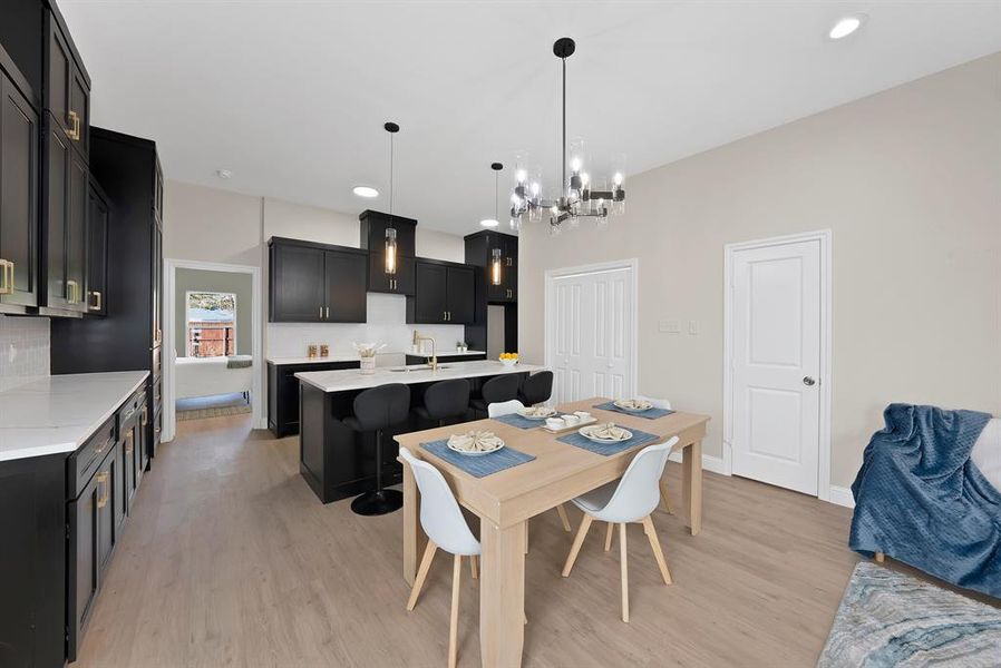 Furnished interior view inside a new home in , Fort Worth (Image 7). Furnished interior view inside a new home in , Fort Worth (Image 7).