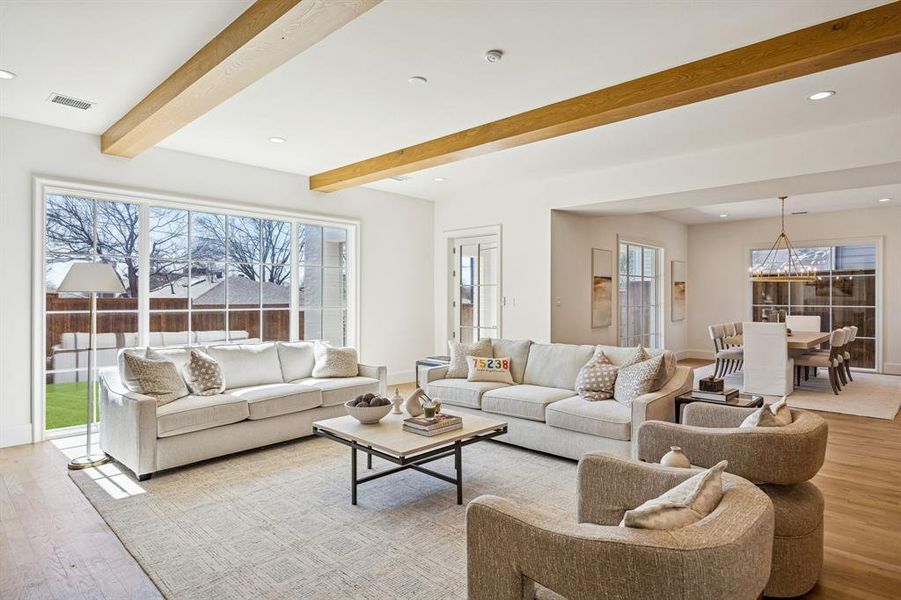 Furnished interior view inside a new home in , Dallas (Image 7).