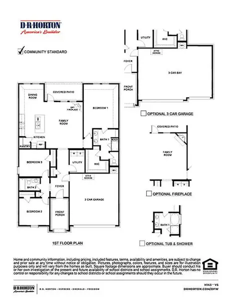 2D floor plan layout of this home in Woodcreek, Fate, TX (Image 2). 2D floor plan layout of this home in Woodcreek, Fate, TX (Image 2).