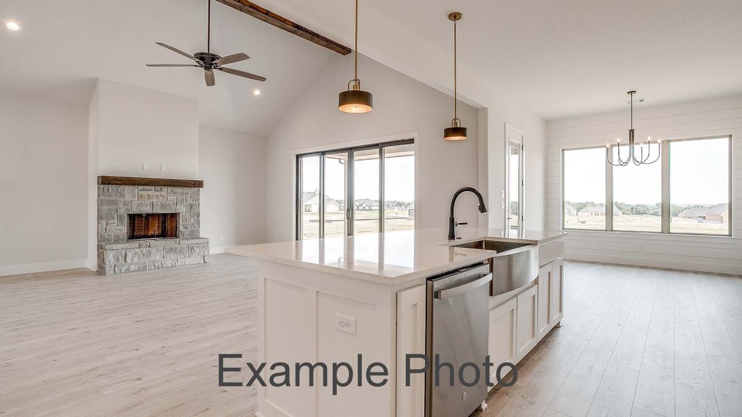 Furnished interior view inside a new home in Stagecoach Crossing, Bridgeport (Image 6).