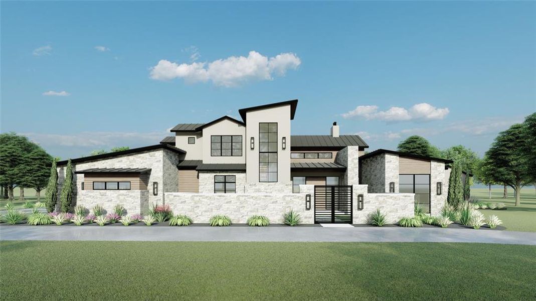 Front exterior of a new home in , Argyle, TX, highlighting curb appeal (Image 11).