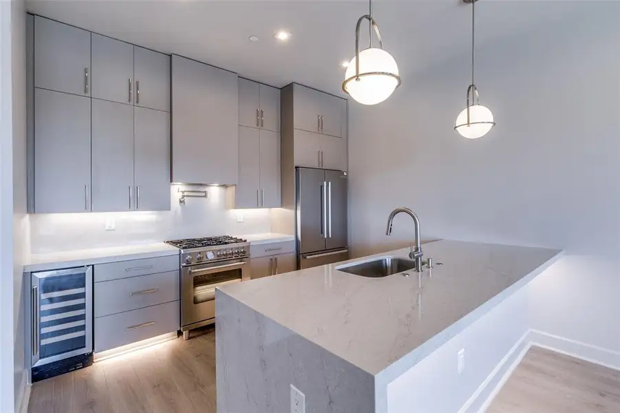 Furnished interior view inside a new home in , Dallas (Image 3).