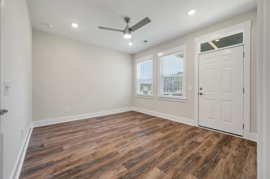 Spacious, unfurnished interior of a new home in The Bluffs at Pinefield Townhomes, Charleston (Image 25).