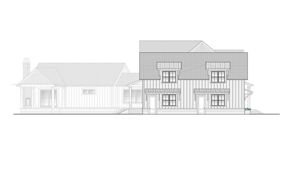 Exterior rendering of this home design in , Mount Pleasant, SC (Image 5).
