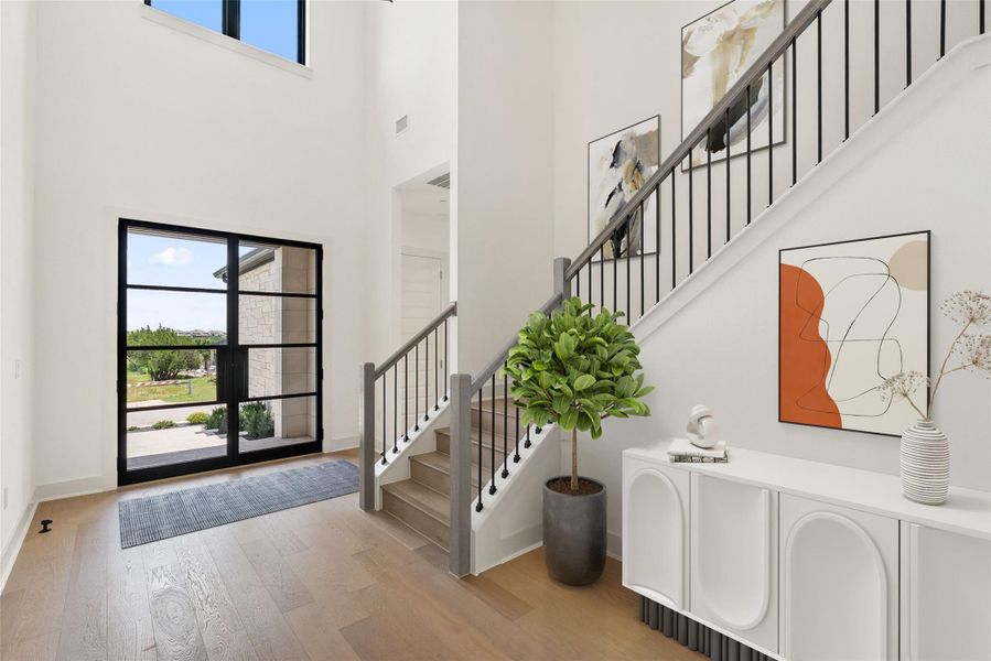 Furnished interior view inside a new home in Sweetwater, Austin (Image 6).
