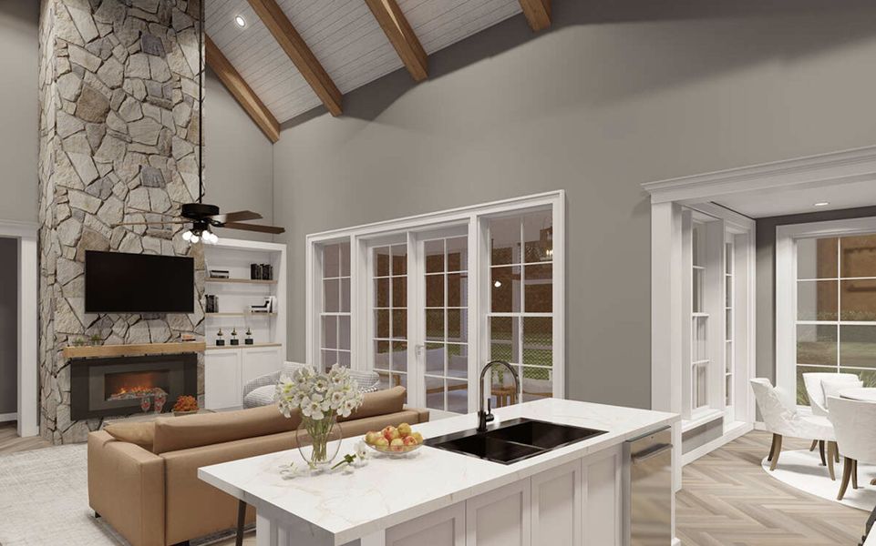 Representative furnished interior of a home built from the Sable by Zeal Home Builders in Oak Water Ranch, Granbury (Image 8).