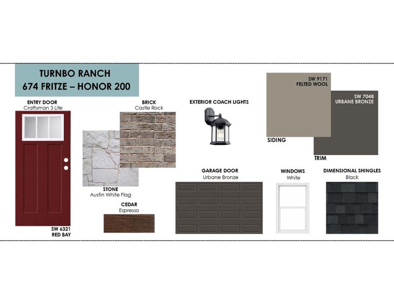 Sample of building materials used in homes in Turnbo Ranch, Killeen (Image 3).