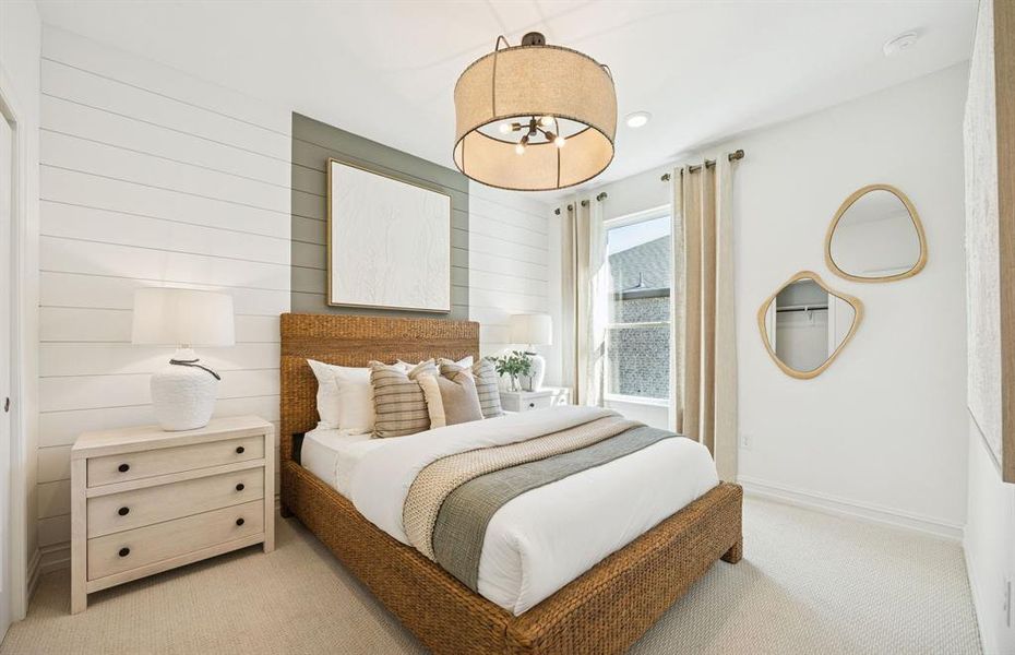 Secondary bedroom *photo is of model representation - features may vary in actual home