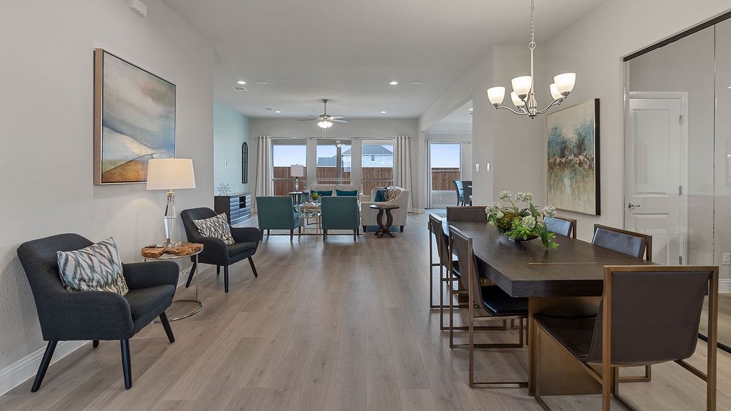 Representative furnished interior of a home built from the Guadalupe by D.R. Horton in Lakeview Pointe, Grand Prairie (Image 24).