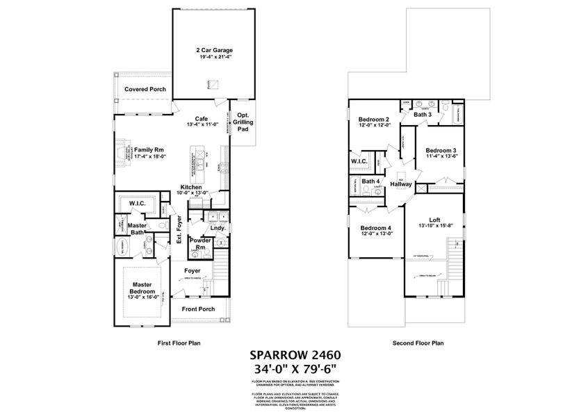 2D floor plan layout for the Sparrow by Ivey Homes in Tillery Park, Grovetown, GA (Image 5). 2D floor plan layout for the Sparrow by Ivey Homes in Tillery Park, Grovetown, GA (Image 5).