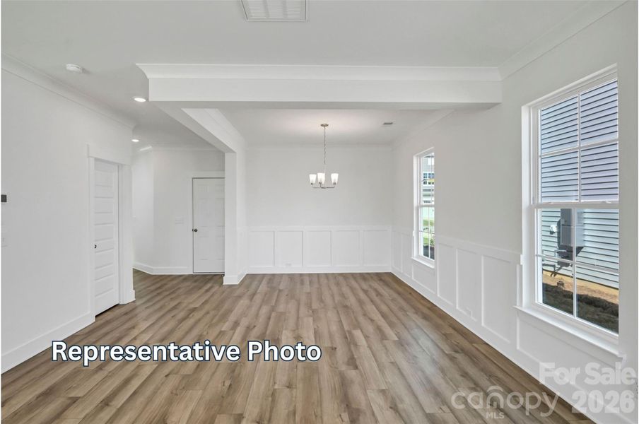 Spacious, unfurnished interior of a new home in Caldwell Forest, Charlotte (Image 9).
