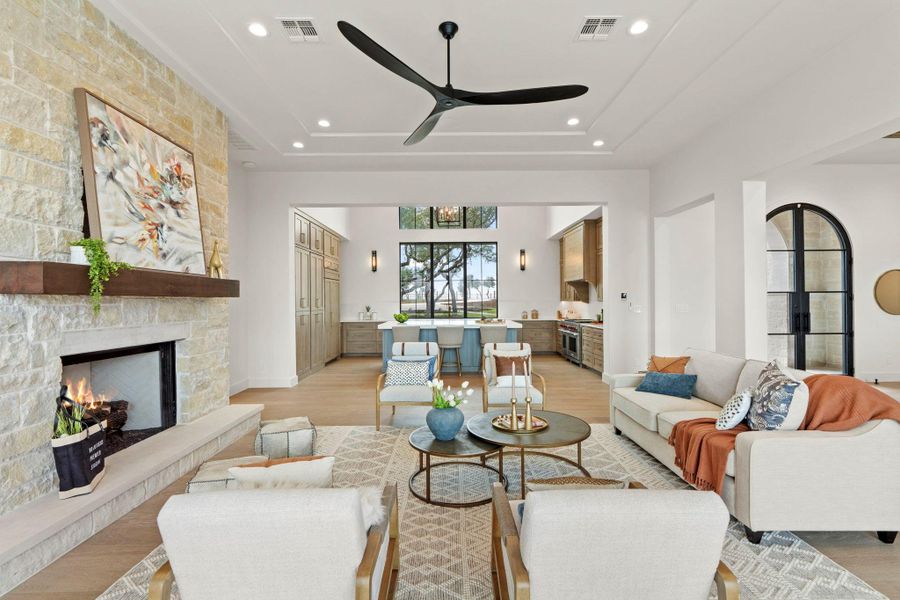 Furnished interior view inside a new home in , Dripping Springs (Image 16).