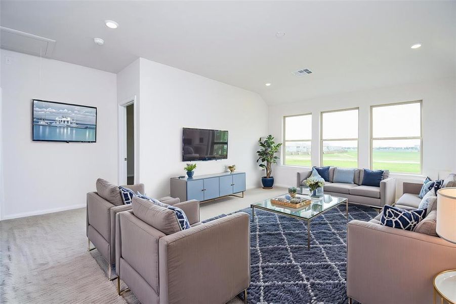 Furnished interior view inside a new home in Aldine Pines, Houston (Image 12). Furnished interior view inside a new home in Aldine Pines, Houston (Image 12).