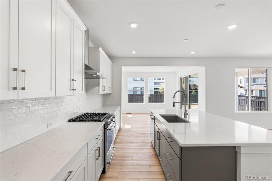 Furnished interior view inside a new home in Harmony at Solstice, Littleton (Image 14).