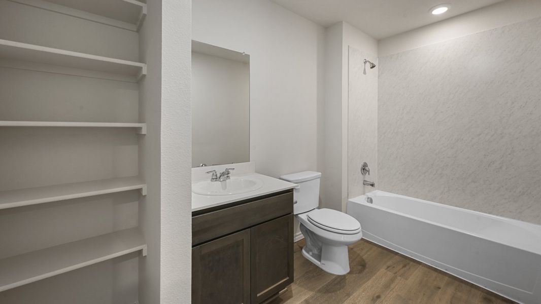 Furnished interior view inside a new home in Wildcat Ranch, Crandall (Image 5).