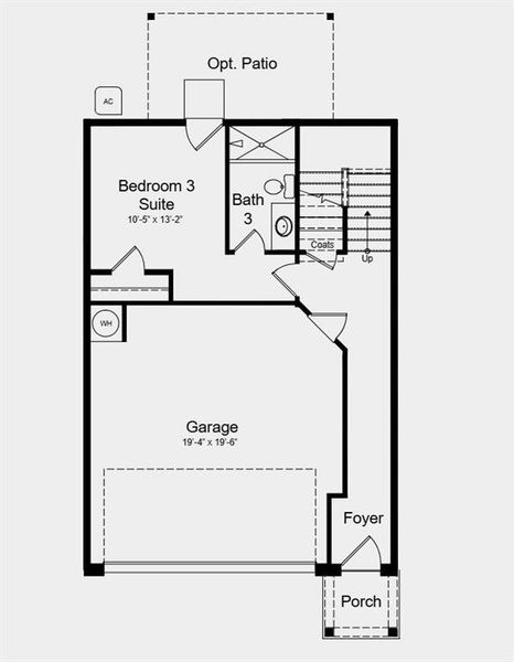 2D floor plan layout of this home in Rosewood Farm, Lawrenceville, GA (Image 4). 2D floor plan layout of this home in Rosewood Farm, Lawrenceville, GA (Image 4).