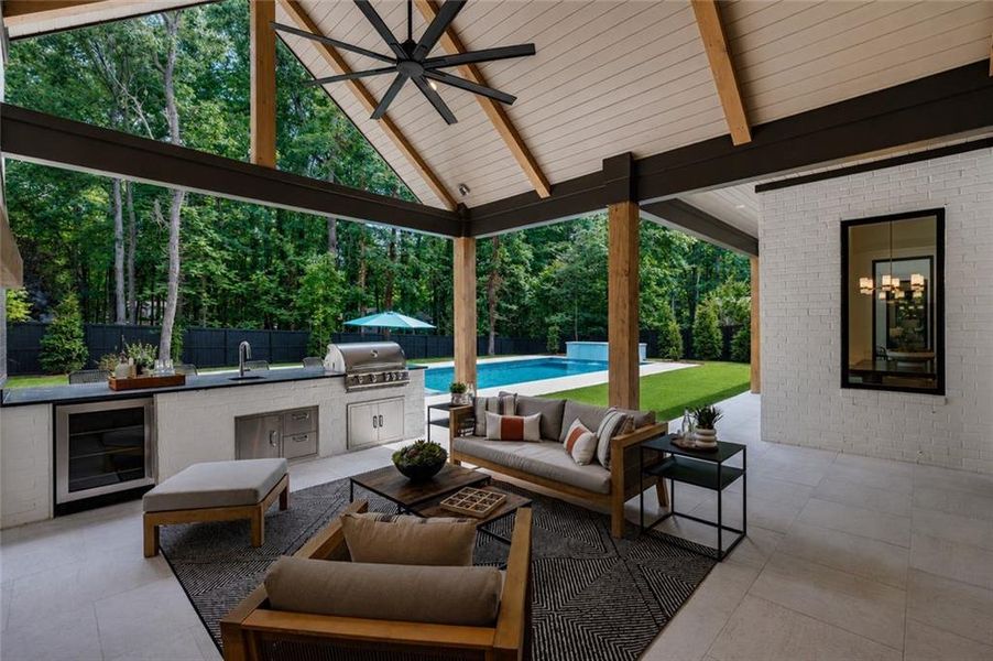 Exterior details and patio area of a home in , Alpharetta (Image 4).