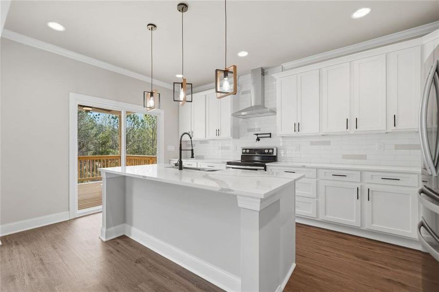Furnished interior view inside a new home in , Dawsonville (Image 17).
