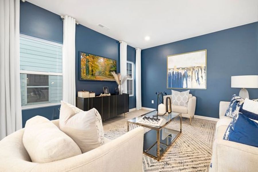 Representative furnished interior of a home built from the Miles II by True Homes in Colvin Park, Rock Hill (Image 13).