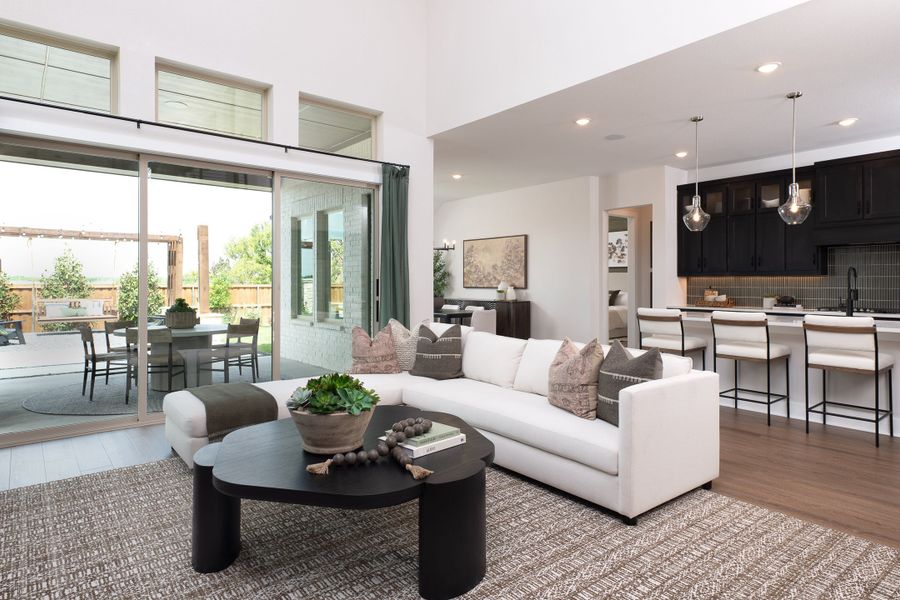 Representative furnished interior of a home built from the Logan by Tri Pointe Homes in LaPrelle, Haslet (Image 6).