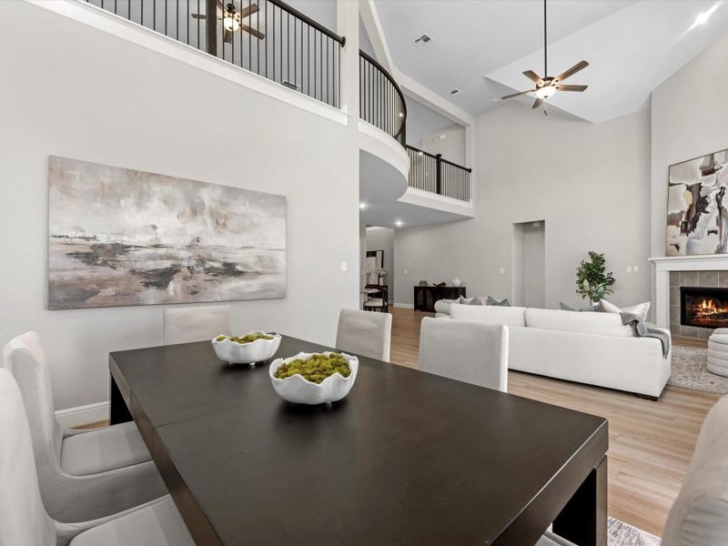 Furnished interior view inside a new home in Coastal Point, League City (Image 10).