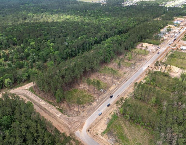 Site preparation for new homesites in Deer Pines, Conroe (Image 9).