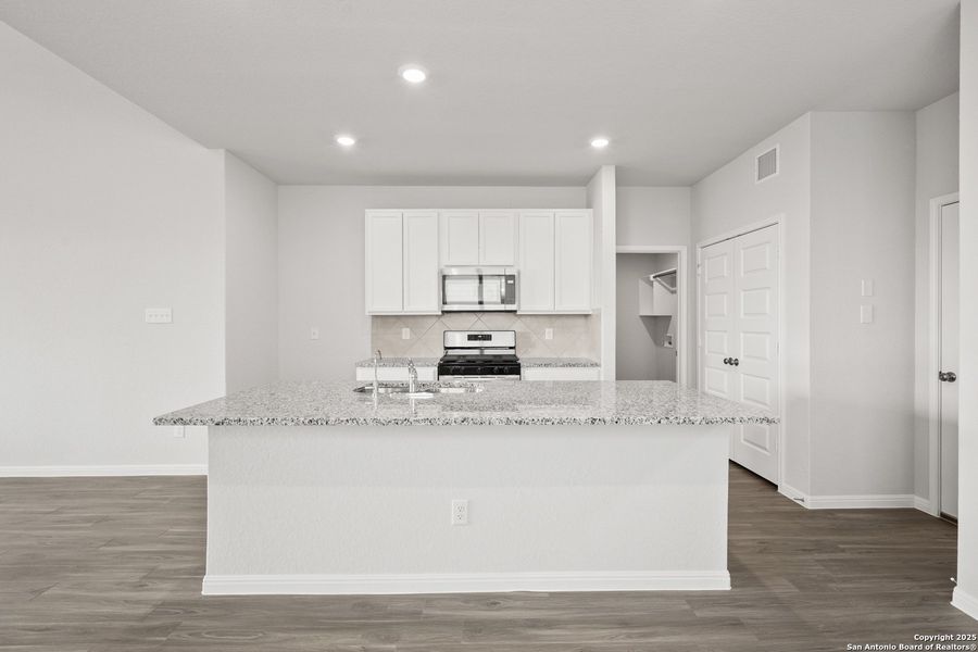 Furnished interior view inside a new home in Timber Creek, San Antonio (Image 7). Furnished interior view inside a new home in Timber Creek, San Antonio (Image 7).