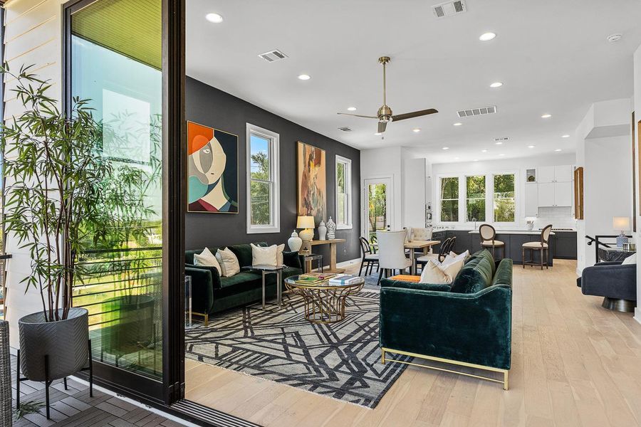 Furnished interior view inside a new home in , Austin (Image 10).