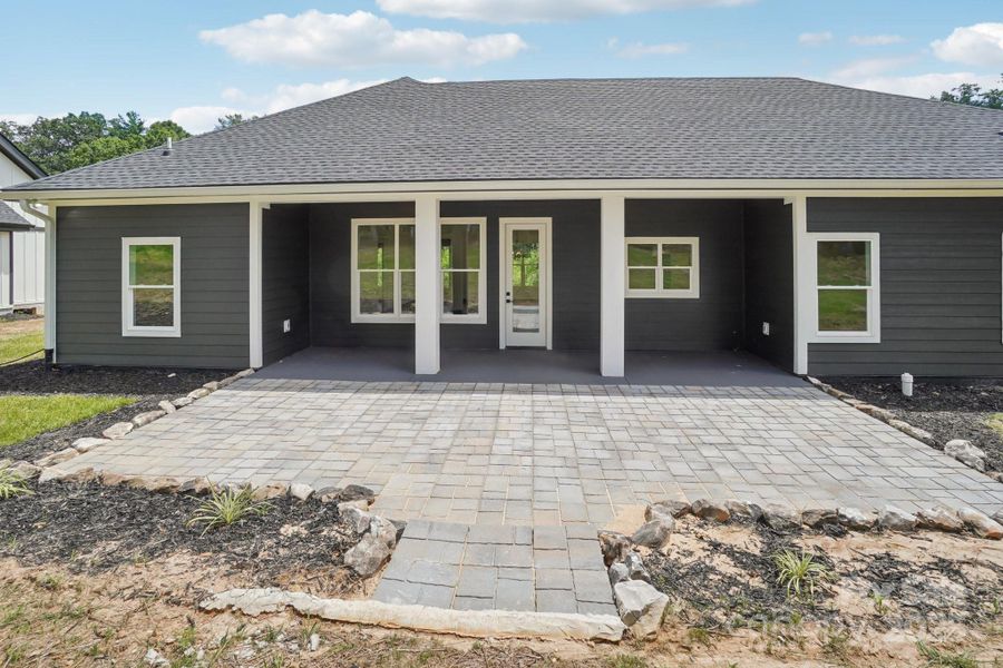 Exterior details and patio area of a home in , Hendersonville (Image 32).