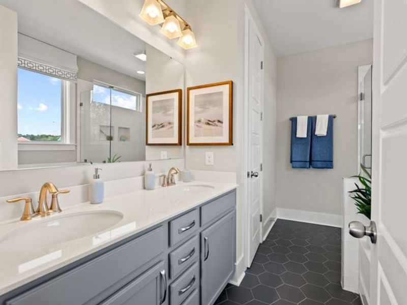 Representative furnished interior of a home built from the Jasper P by True Homes in Homecoming, Ravenel (Image 16).