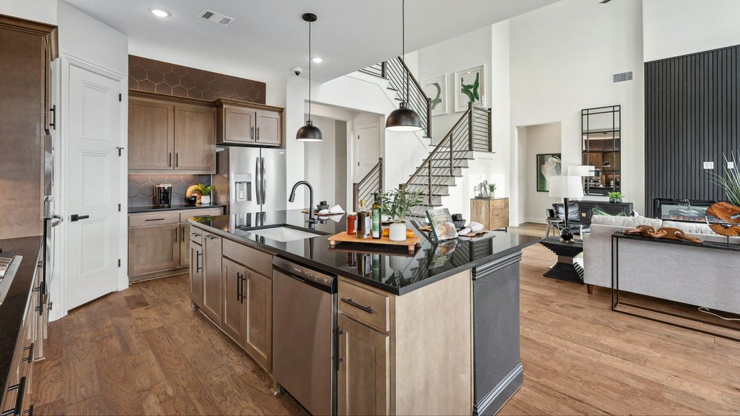 Representative furnished interior of a home built from the Cornell by DRB Homes in Green Meadows Classic, Celina (Image 15).