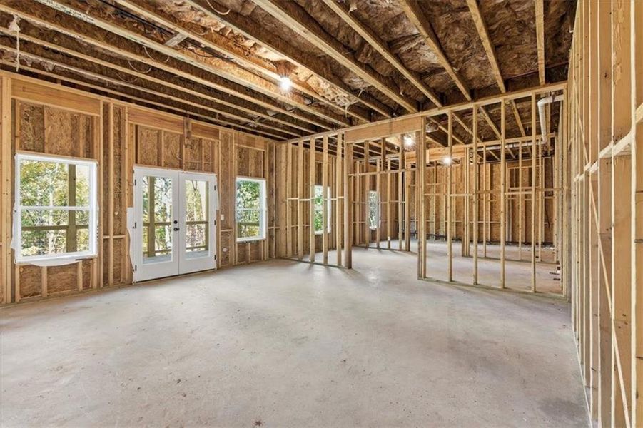 In-progress construction of a new home in , Cartersville, GA (Image 41).