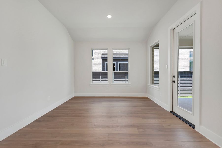 Spacious, unfurnished interior of a new home in Union Park, Little Elm (Image 16). Spacious, unfurnished interior of a new home in Union Park, Little Elm (Image 16).