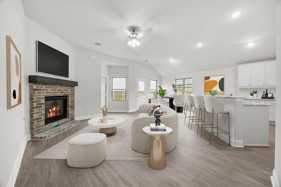 Furnished interior view inside a new home in Fox Landing, Caddo Mills (Image 14).