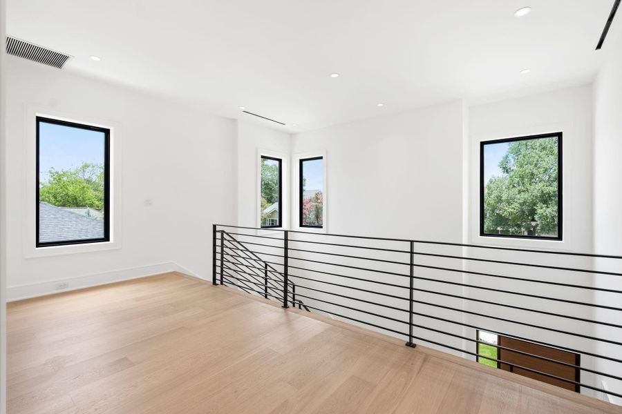 Open landing area with beautiful views from every angle.