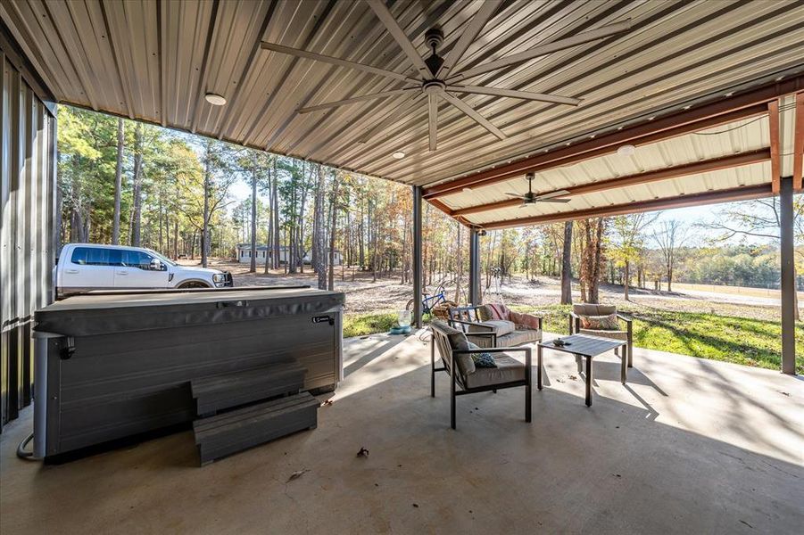 Exterior details and patio area of a home in , Brownsboro (Image 21).
