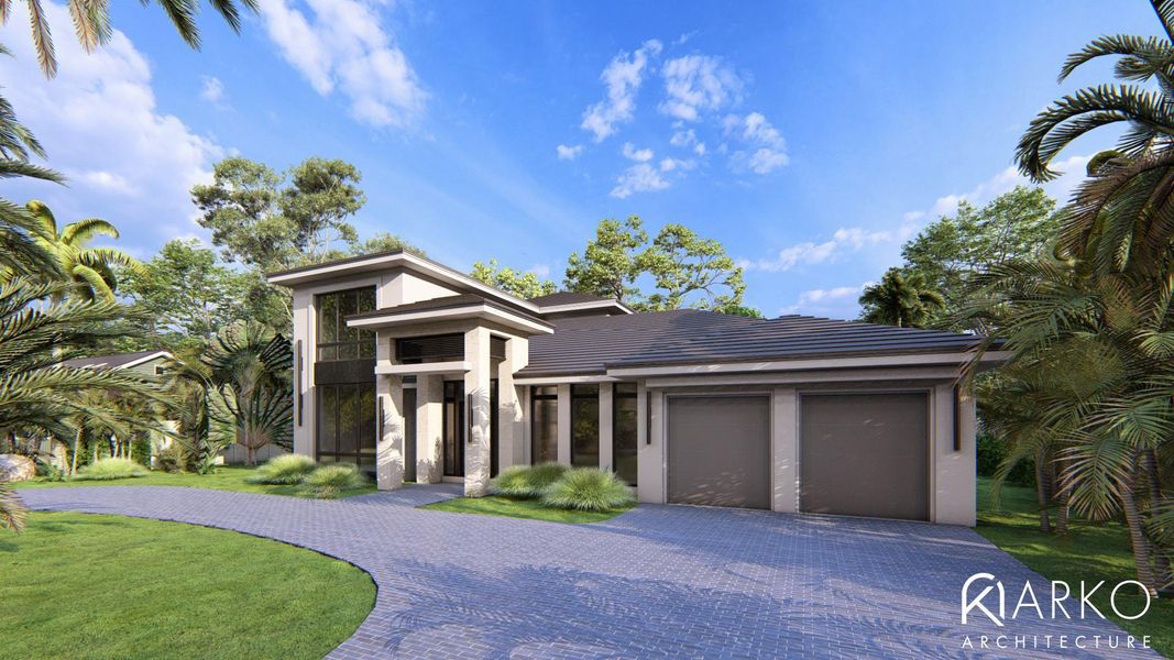 Front exterior of a new home in , Fort Lauderdale, FL, highlighting curb appeal (Image 7). Front exterior of a new home in , Fort Lauderdale, FL, highlighting curb appeal (Image 7).