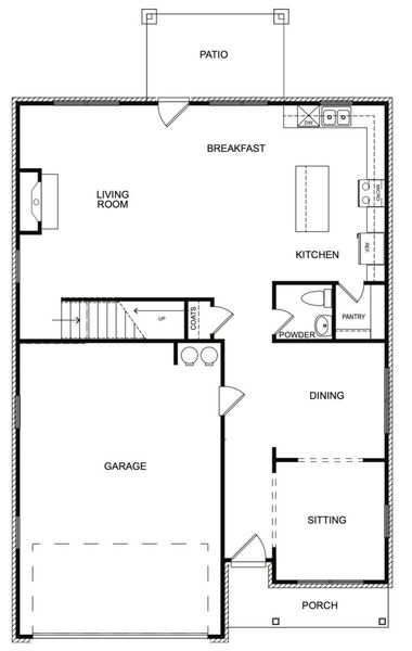 2D floor plan layout for the The Dayton by Direct Residential Communities in The Hills at Cedar Creek, Winder, GA (Image 3). 2D floor plan layout for the The Dayton by Direct Residential Communities in The Hills at Cedar Creek, Winder, GA (Image 3).