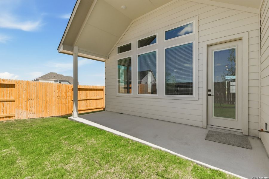 Exterior details and patio area of a home in Prominence Urban, San Antonio (Image 28). Exterior details and patio area of a home in Prominence Urban, San Antonio (Image 28).