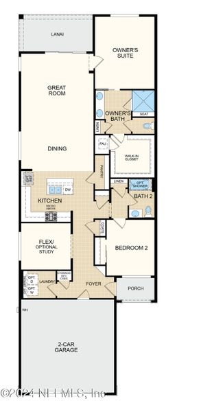 2D floor plan layout of this home in , St. Augustine, FL (Image 5).