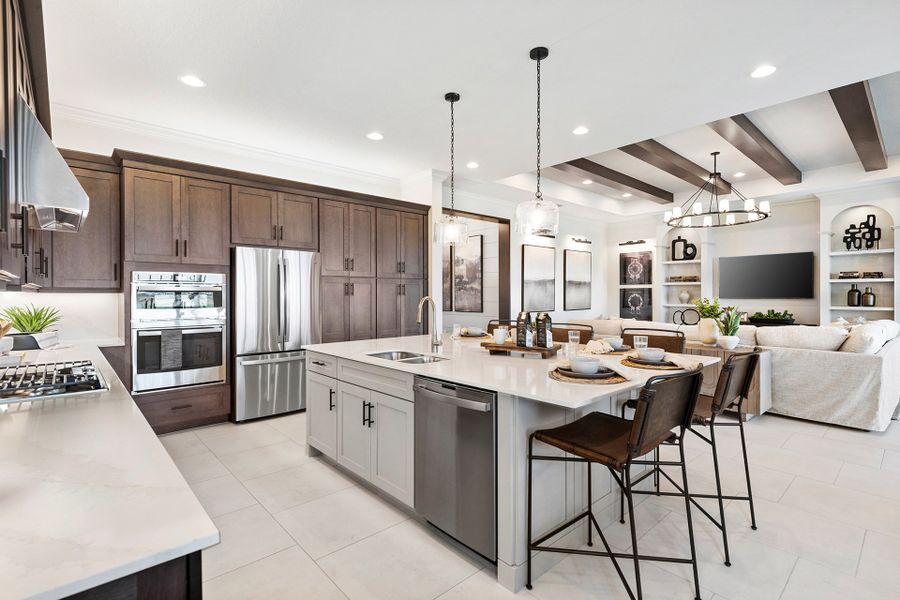Representative furnished interior of a home built from the Madison by GL Homes in Valencia Parc at Riverland, Port St. Lucie (Image 7).